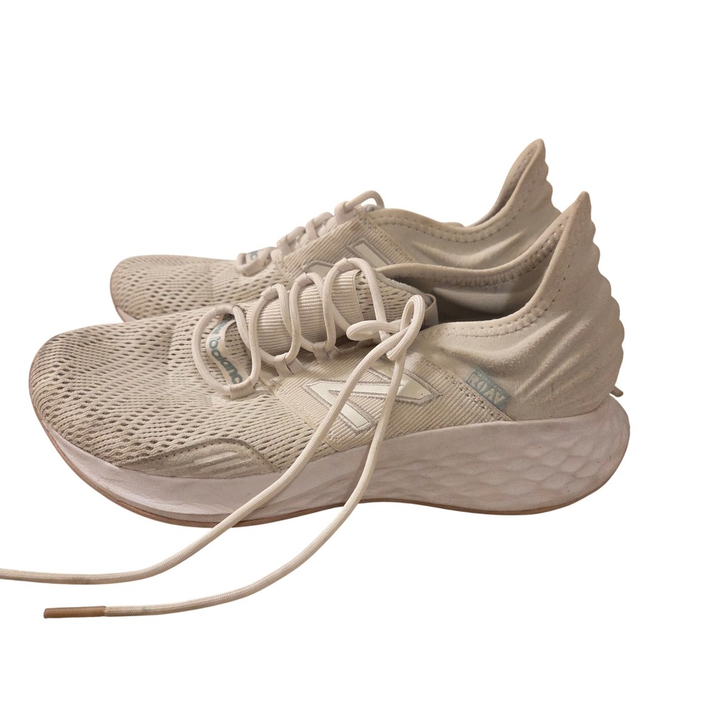 New Balance Fresh Foam Roav White Pink Running Shoes WROAVBW1‎ Womens 7.5